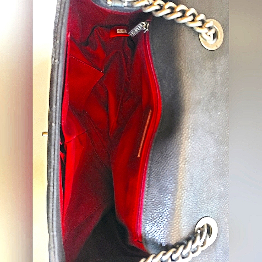 Chanel Iridescent Caviar Quilted Grain Classic Flap Two-Way Crossbody Bag - Picture 8 of 15